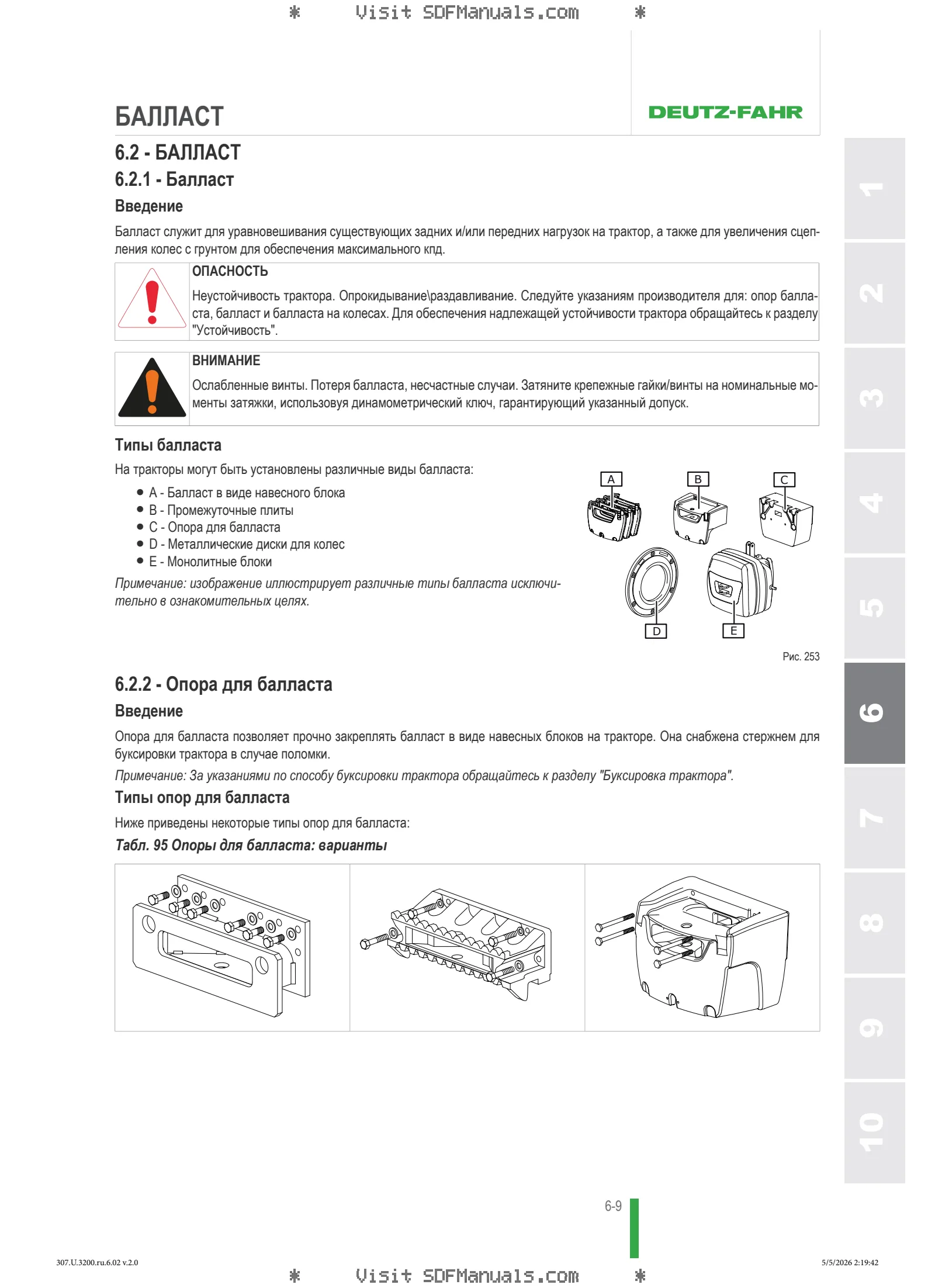 Руководство оператора: 5060 B → NNZNL40200BD00001 – sample manual page 3