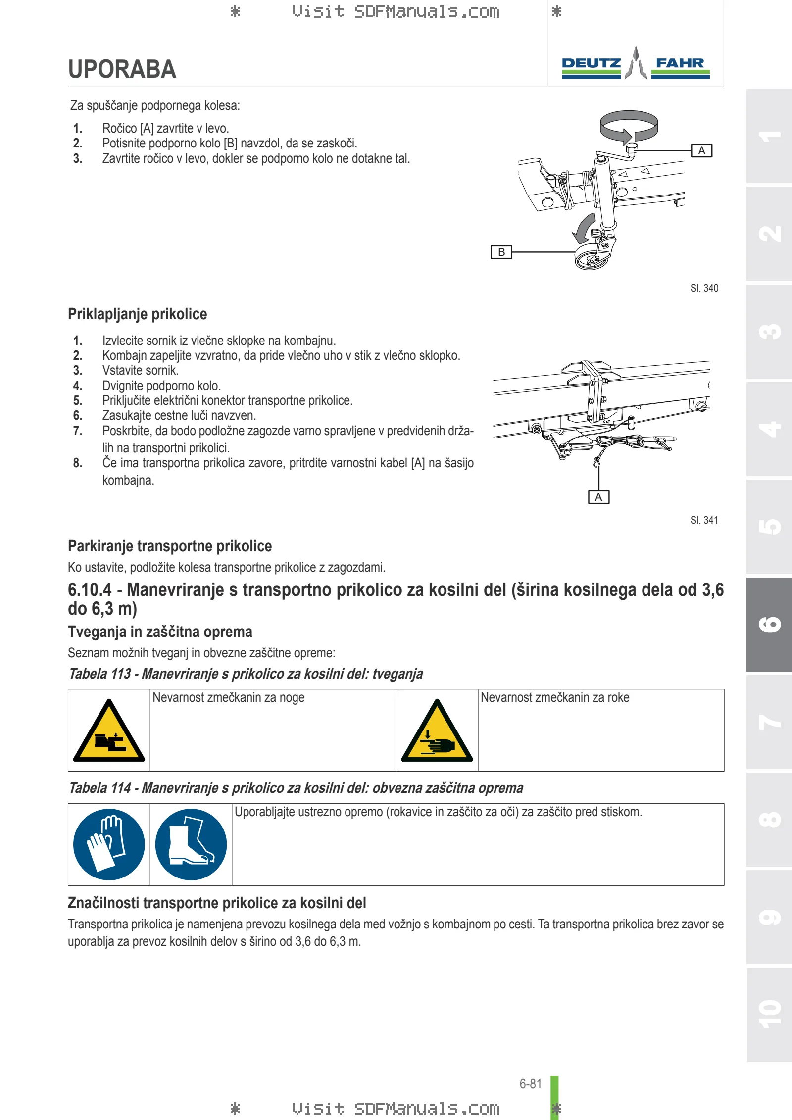 Uporabniški priročnik: C 7205 → 18000 – sample manual page 3
