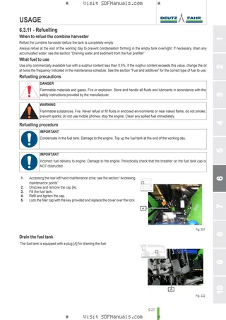 Operator's manual: C 9206 TSXB → 90001 – sample manual page 2