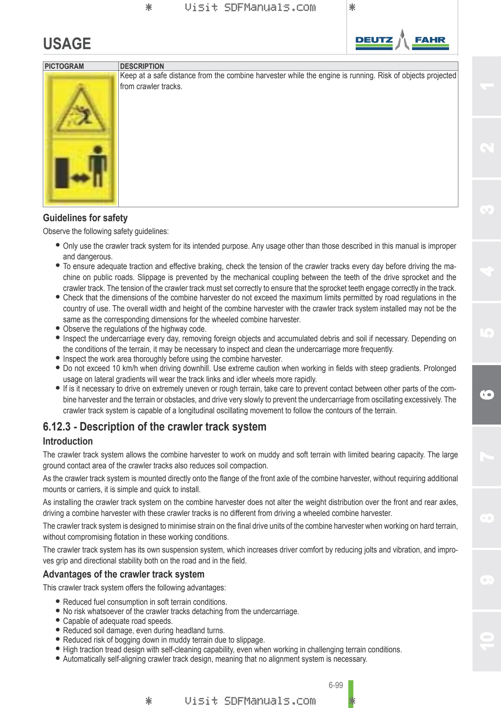 Operator's manual: C 9206 TSXB → 90001 – sample manual page 3