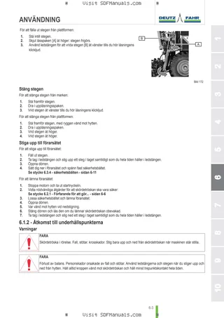 Förarhandbok: C 6305 → 220001 – sample manual page 2