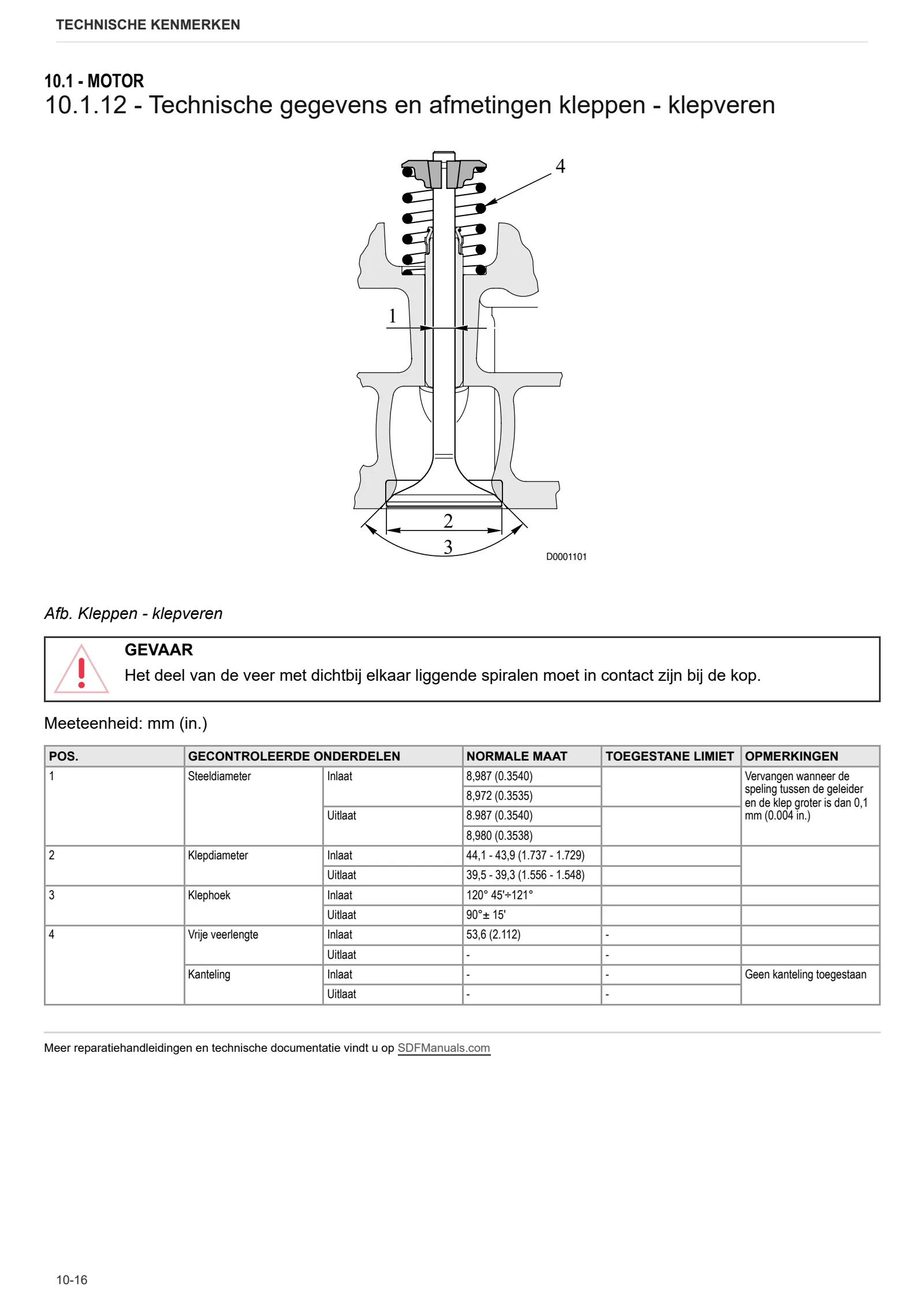 Werkplaatshandboek: 1000.4 W Stage 1 – sample manual page 1