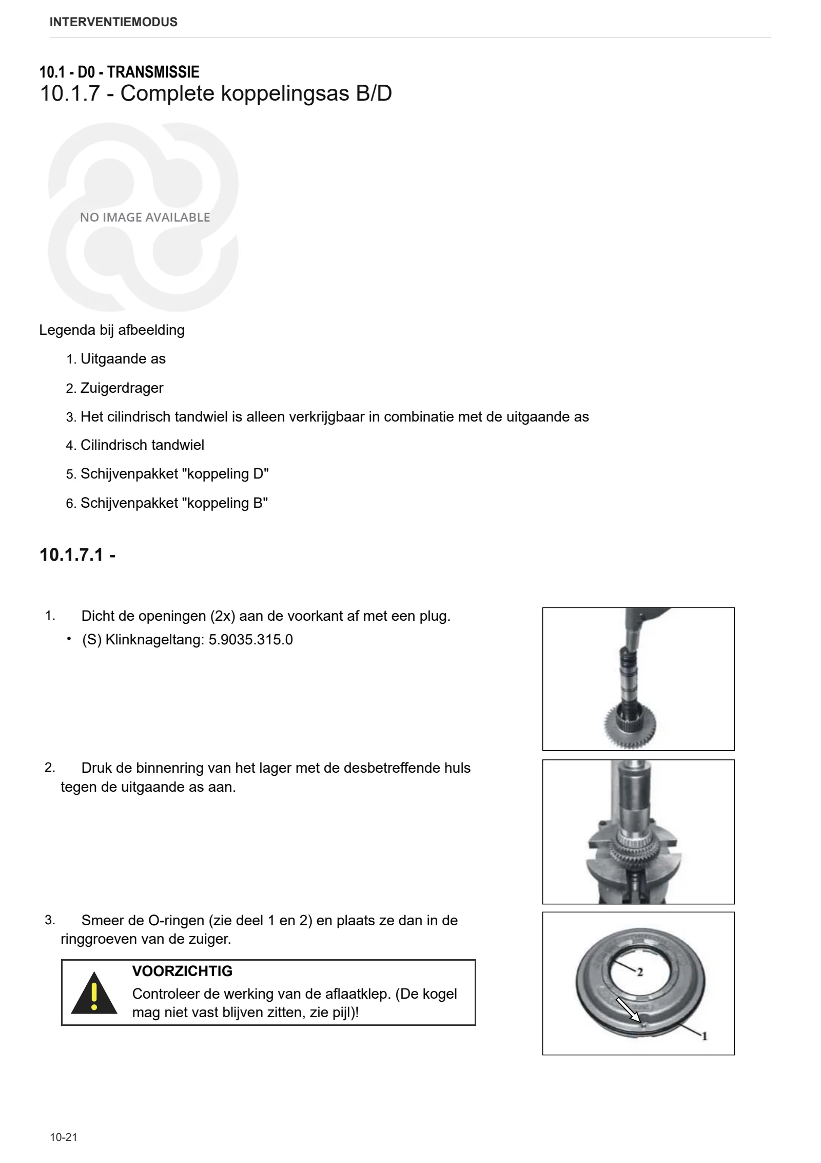Werkplaatshandboek: ZF T-7200 PS – sample manual page 1