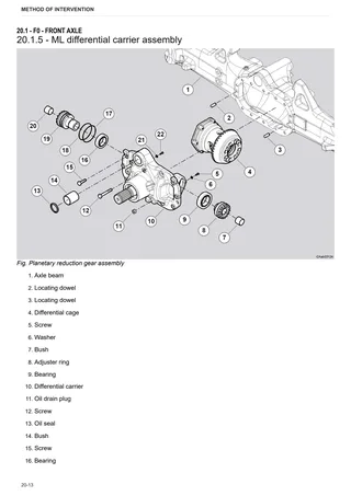 Workshop Manual: CARRARO 20.19 – sample manual page 2