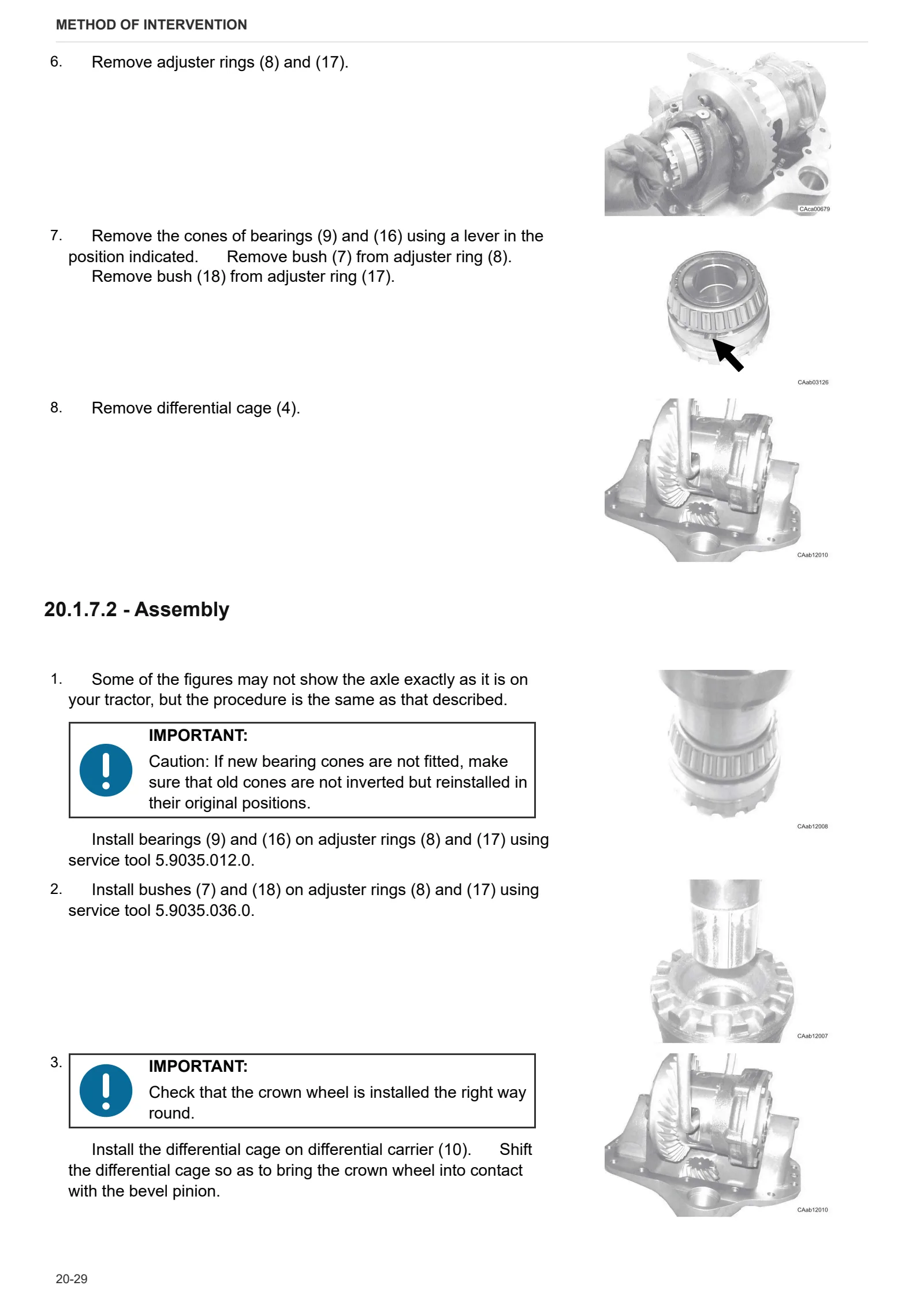 Workshop Manual: CARRARO 20.19 – sample manual page 3