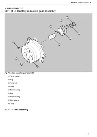 Workshop Manual: CARRARO 20.19 – sample manual page 4
