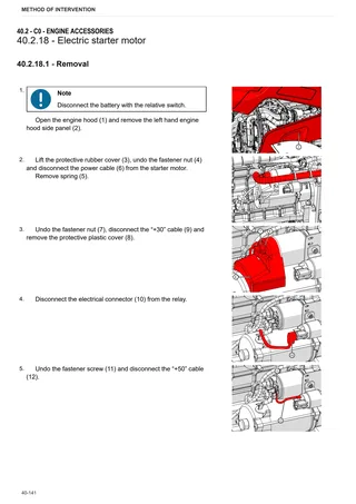 Workshop Manual: 5100 G → ZKDDM00200TD10001 – sample manual page 1