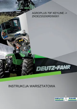 Instrukcja warsztatowa: AGROPLUS 70F KEYLINE → ZKDEZ20200RD50001 – manual cover