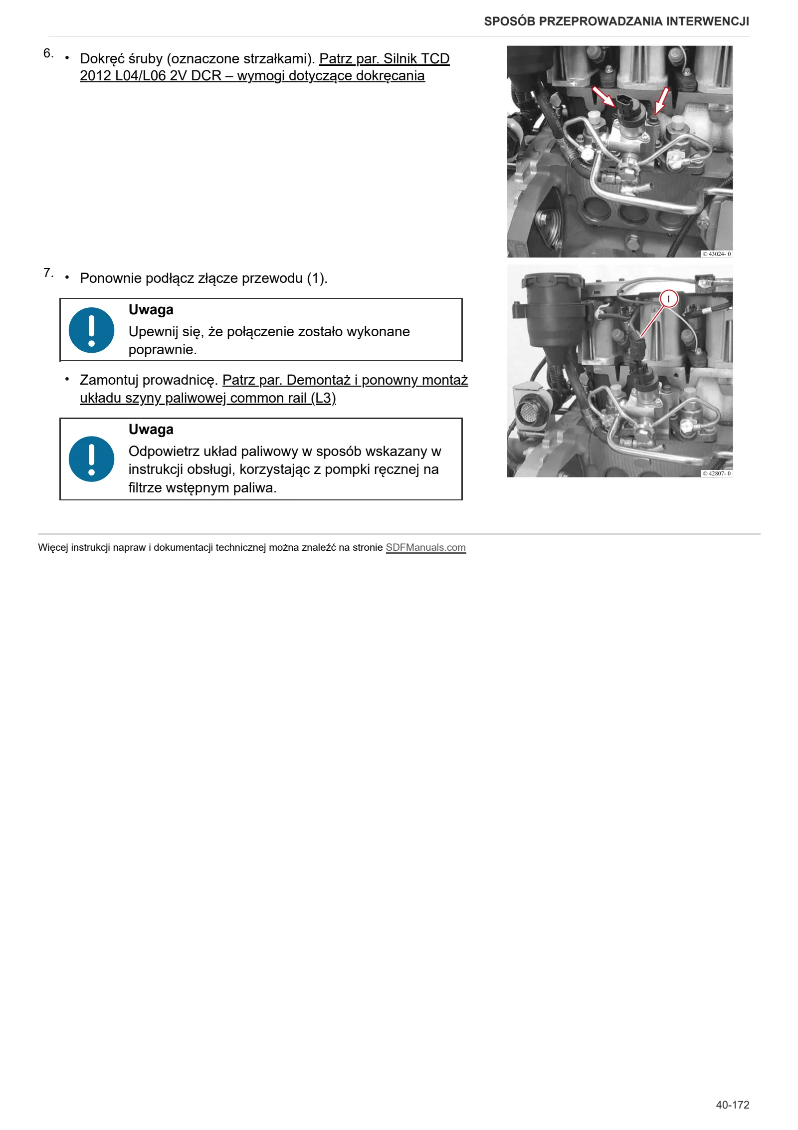 Instrukcja warsztatowa: 6175 W Profi PS → DF1GK402W0CD10001 – sample manual page 1