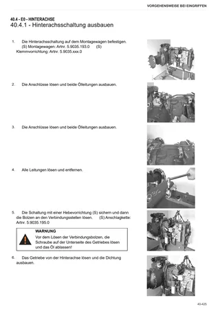 Werkstatthandbuch: Agrotron X710 → WSXJ330400LD10001 – sample manual page 3