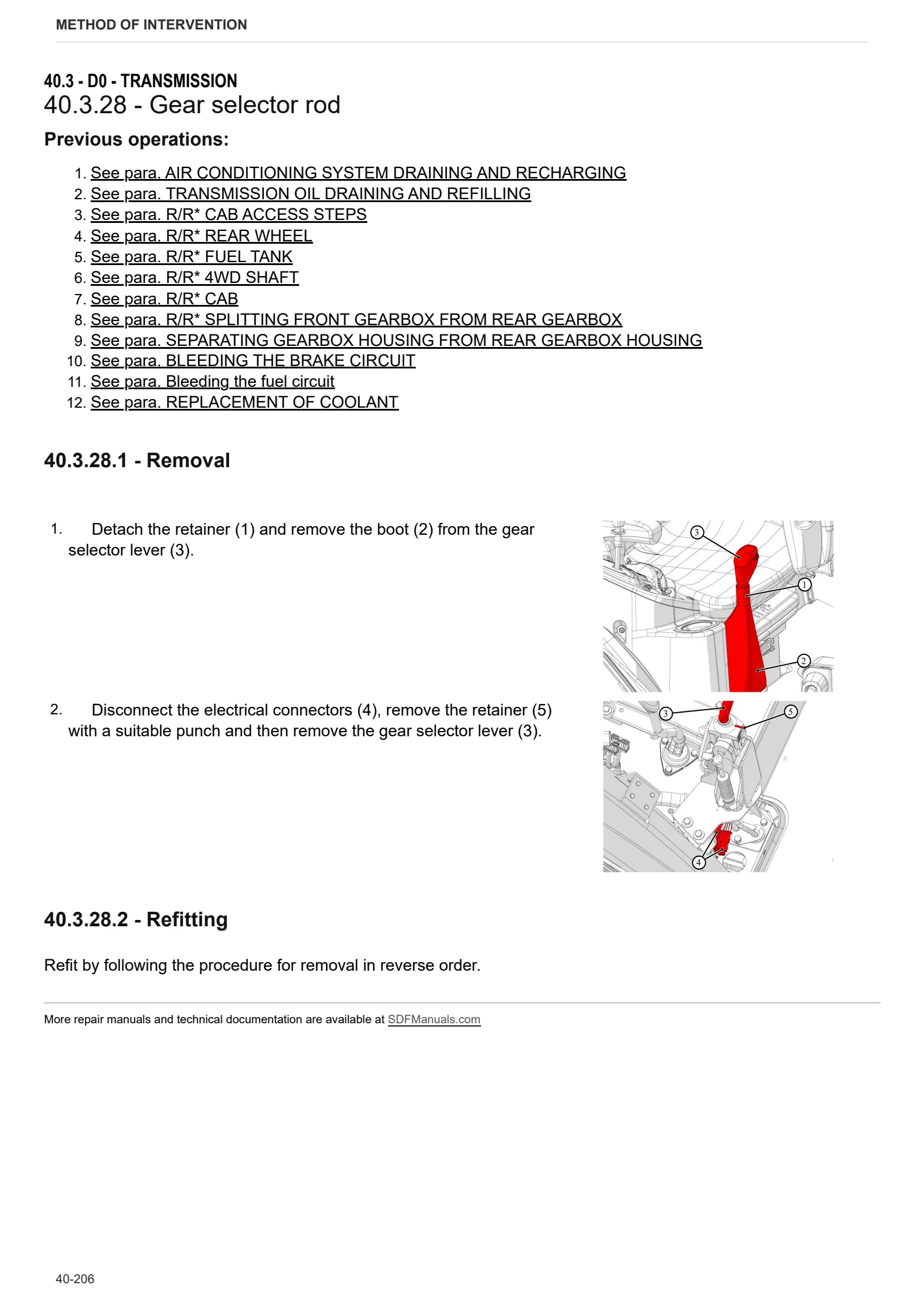 Workshop Manual: AGROFARM 5115 → ZKDMB302W0BD10001 – sample manual page 1