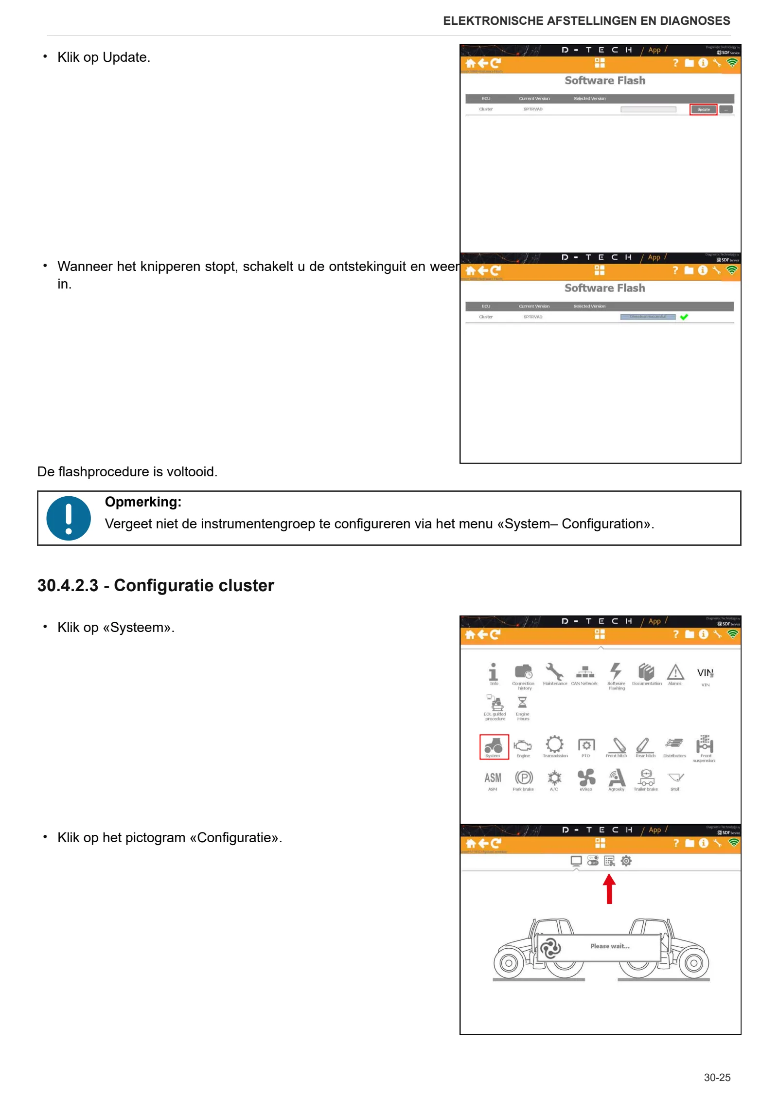 Werkplaatshandboek: 3045 E → NNZMW002V0BD50001 – sample manual page 1