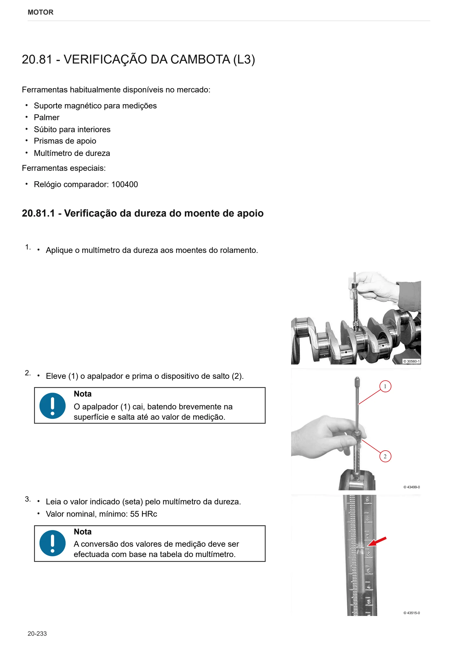 Manual de oficina: 6095 HTS → 16001 – sample manual page 1