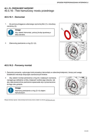 Instrukcja warsztatowa: AGROPLUS 320 → ZKDR4502W0TD01001 / 15001 – sample manual page 2
