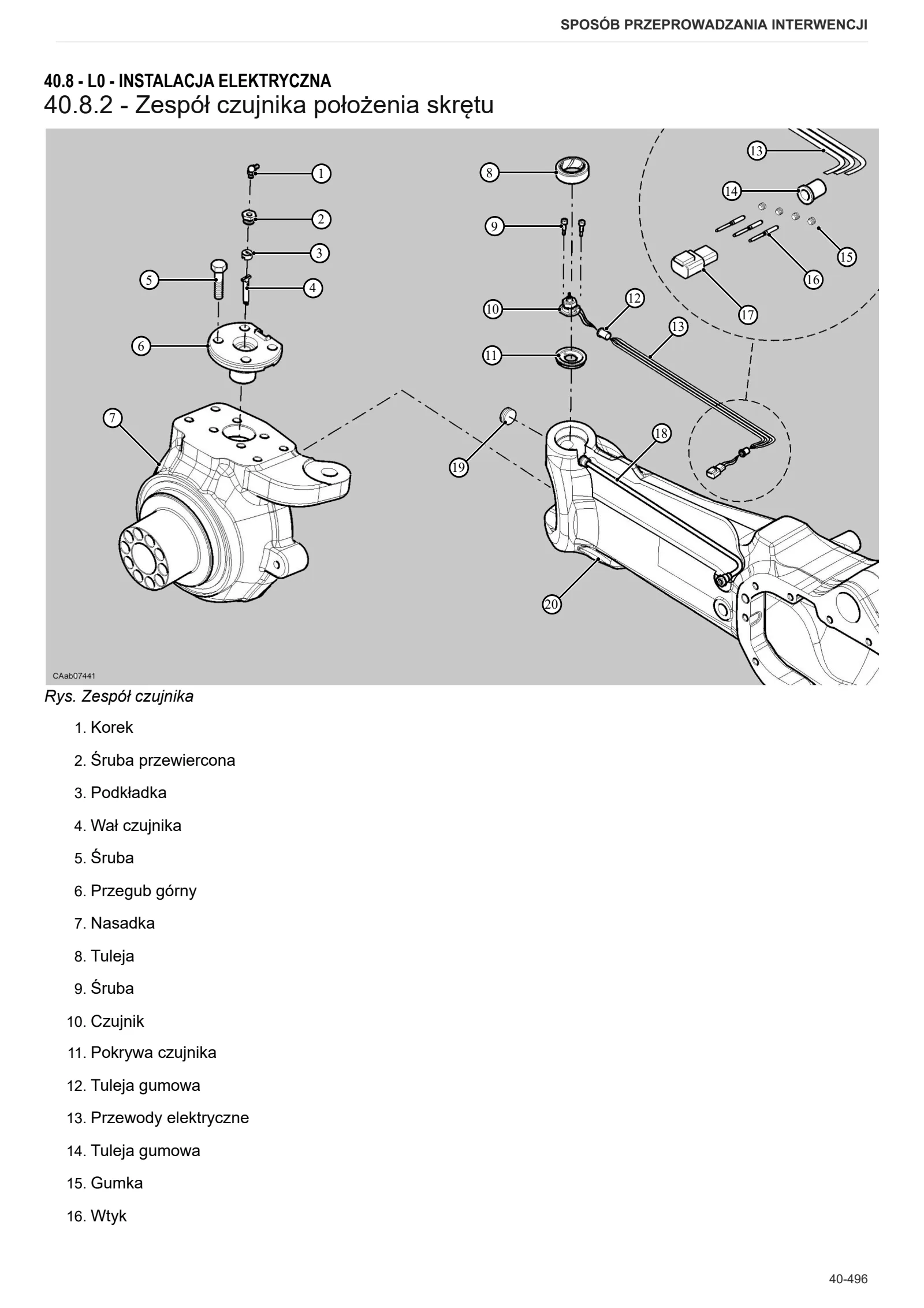 Instrukcja warsztatowa: 6150 P Agrotron → WSXU150200LD50001 – sample manual page 3