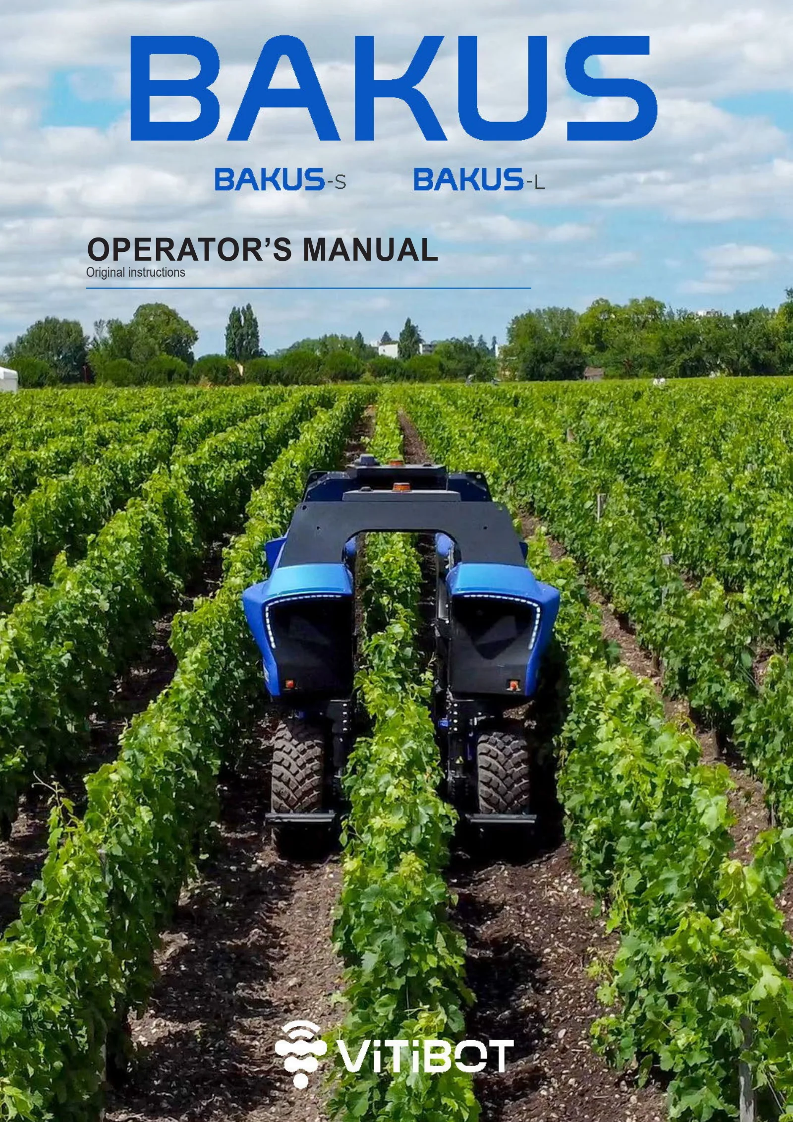 Operator's manual: BAKUS - L – manual cover