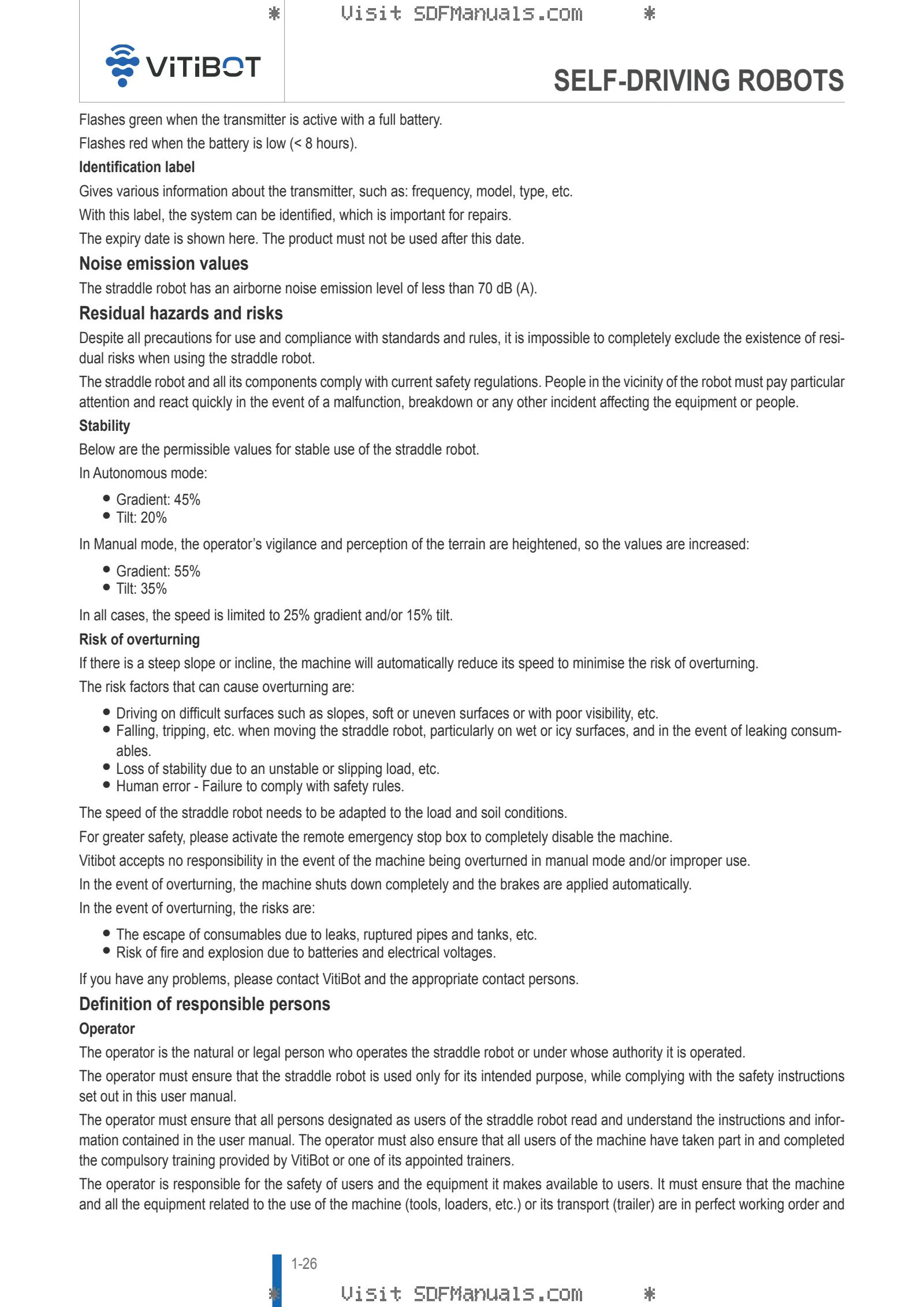 Operator's manual: BAKUS - L – sample manual page 3