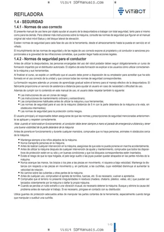 Manual del conductor: TRIMMER – sample manual page 2