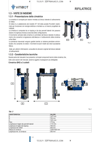 Manuale operatore: TRIMMER – sample manual page 1