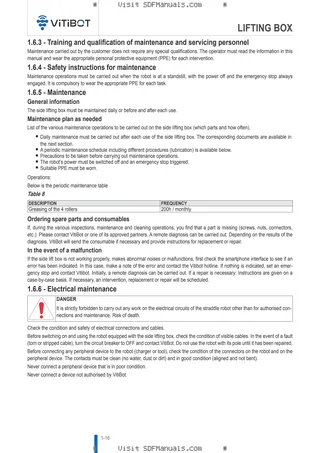 Operator's manual: LIFTING BOX – sample manual page 4
