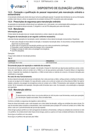 Manual do operador: LIFTING BOX – sample manual page 4