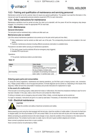 Operator's manual: TOOL HOLDER – sample manual page 4