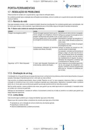 Manual do operador: TOOL HOLDER – sample manual page 4