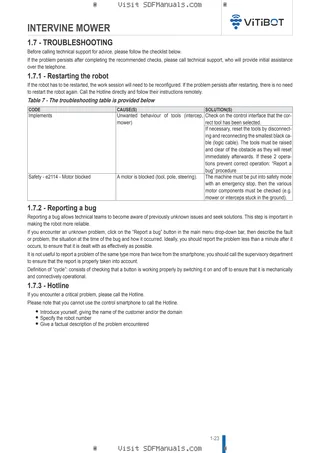 Operator's manual: INTERVINE MOWER – sample manual page 4