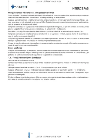 Manual del conductor: INTERVINE – sample manual page 1