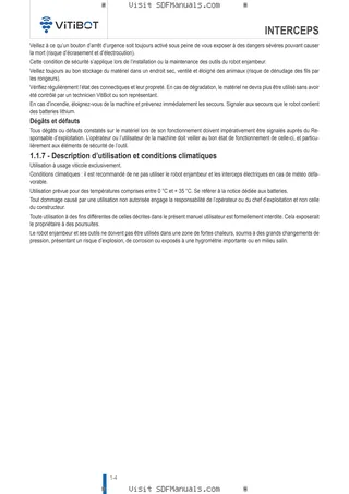 Manuel de l'utilisateur: INTERVINE – sample manual page 1