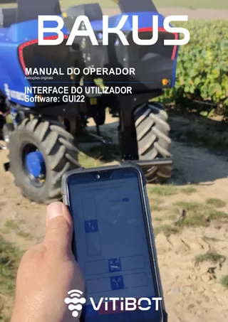 Manual do operador: USER INTERFACE – manual cover