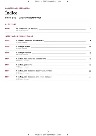 Manutenção programada: PRINCE 60 → ZKDFV10200MH50001 – maintenance schedule sample