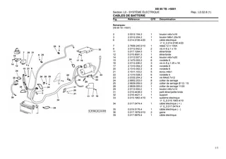 Catalogue de pièces détachées: XB 85 TB → ZKDR2002W0TH05001 – parts catalogue sample 4