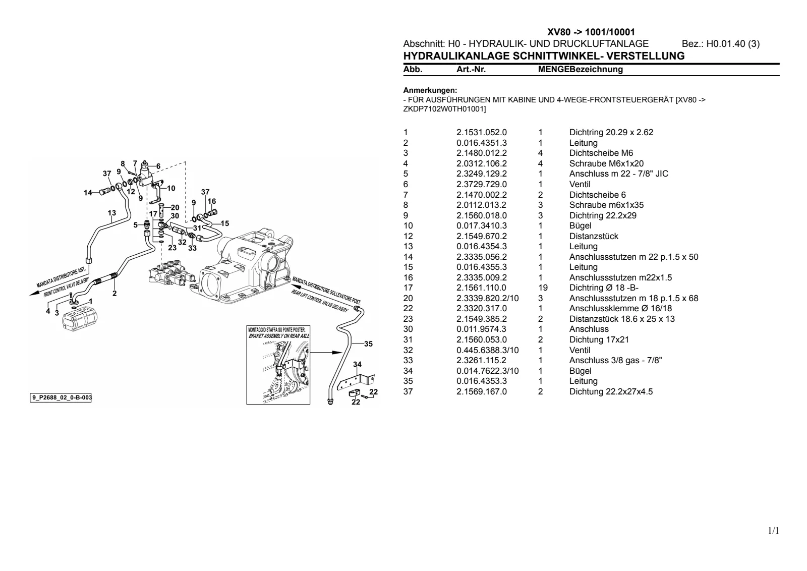 Ersatzteilkatalog: XV80 → ZKDP7102W0TH1001 / 10001 – parts catalogue sample 3