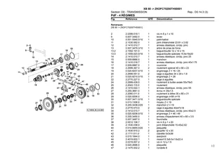 Catalogue de pièces détachées: XB 80 → ZKDFC70200TH50001 – parts catalogue sample 1