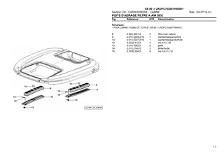 Catalogue de pièces détachées: XB 80 → ZKDFC70200TH50001 – parts catalogue sample 2