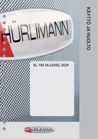 Käyttäjän opas: XL 185 HI-LEVEL DCR – manual cover