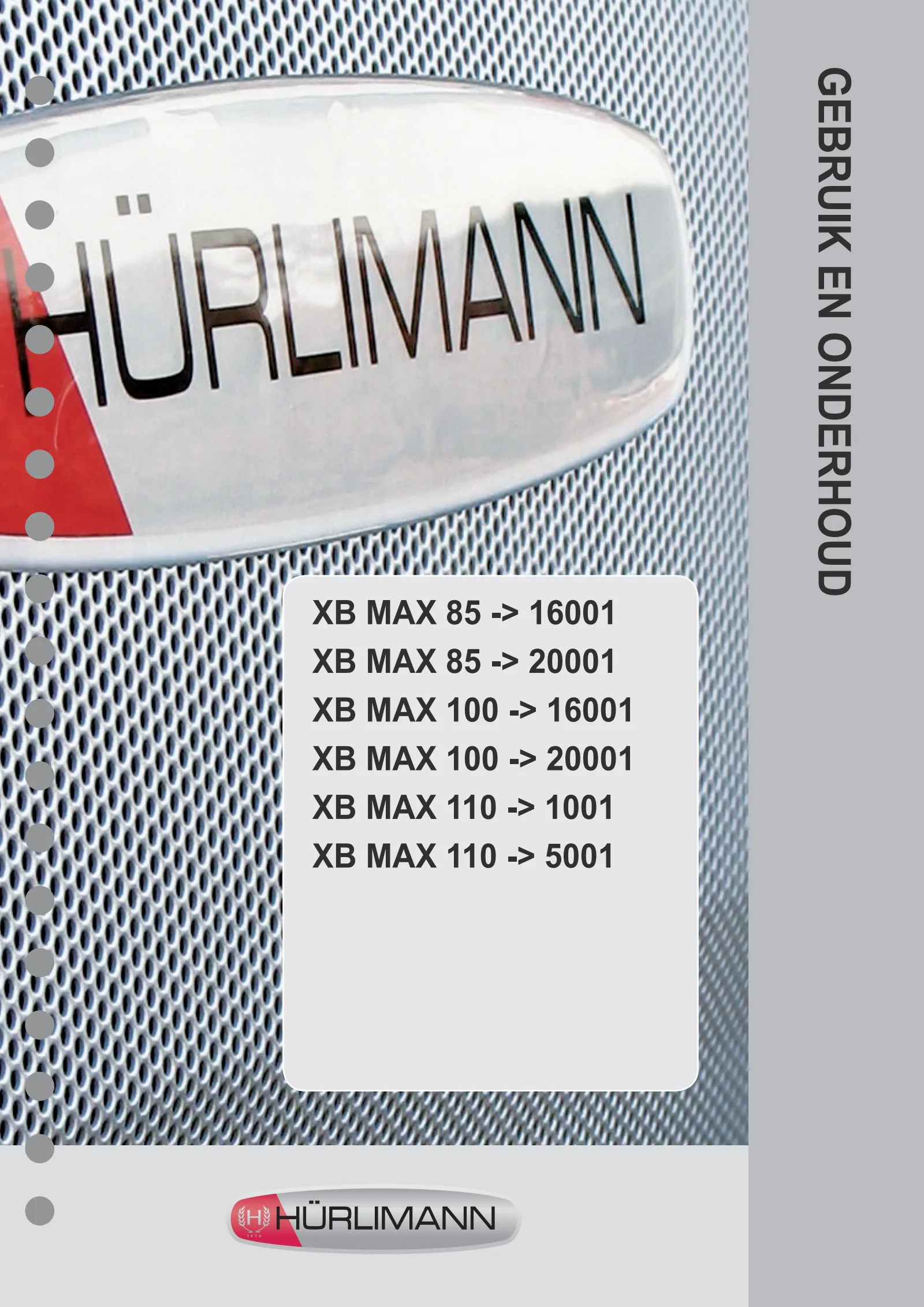Bedieningshandleiding: XB MAX 85 → ZKDL2102W0TH16001