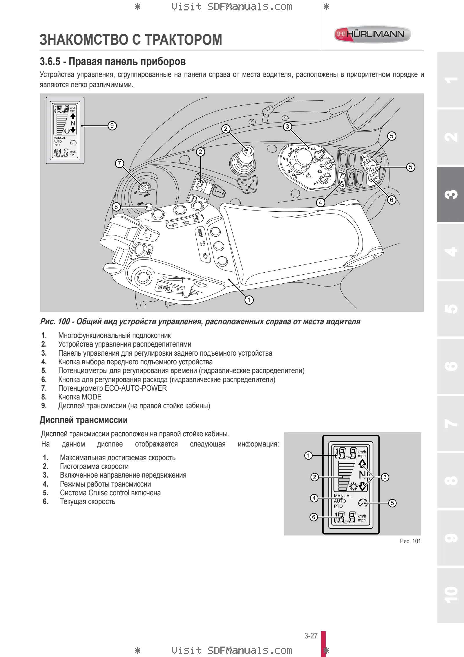 Руководство оператора: XT 100 V-DRIVE → ZKDT1202W0TH1001 – sample manual page 1