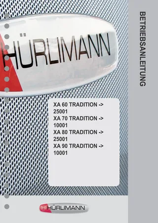 Betriebsanleitung: XA 60 TRADITION → 25001 – manual cover