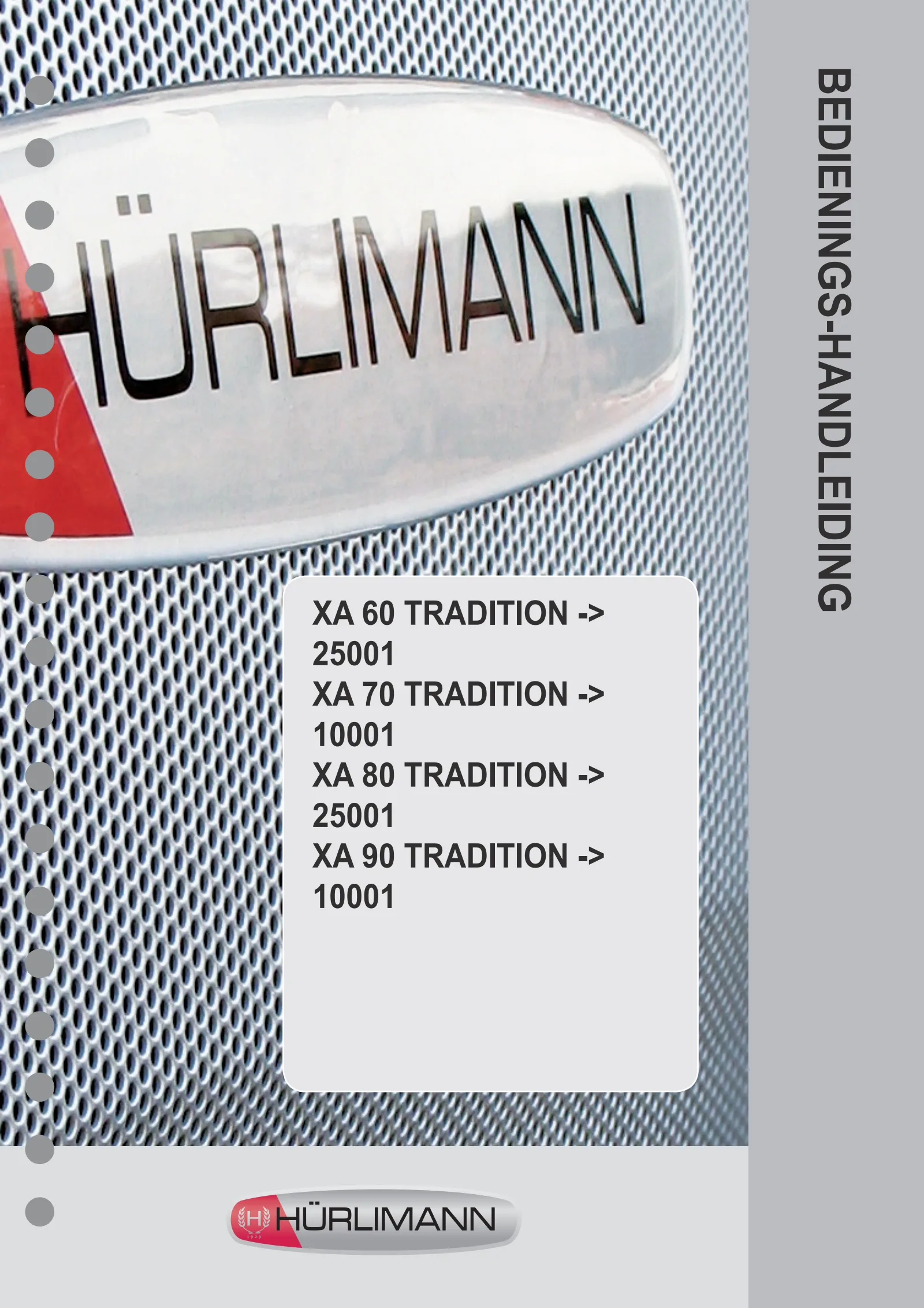 Bedieningshandleiding: XA 60 TRADITION → 25001