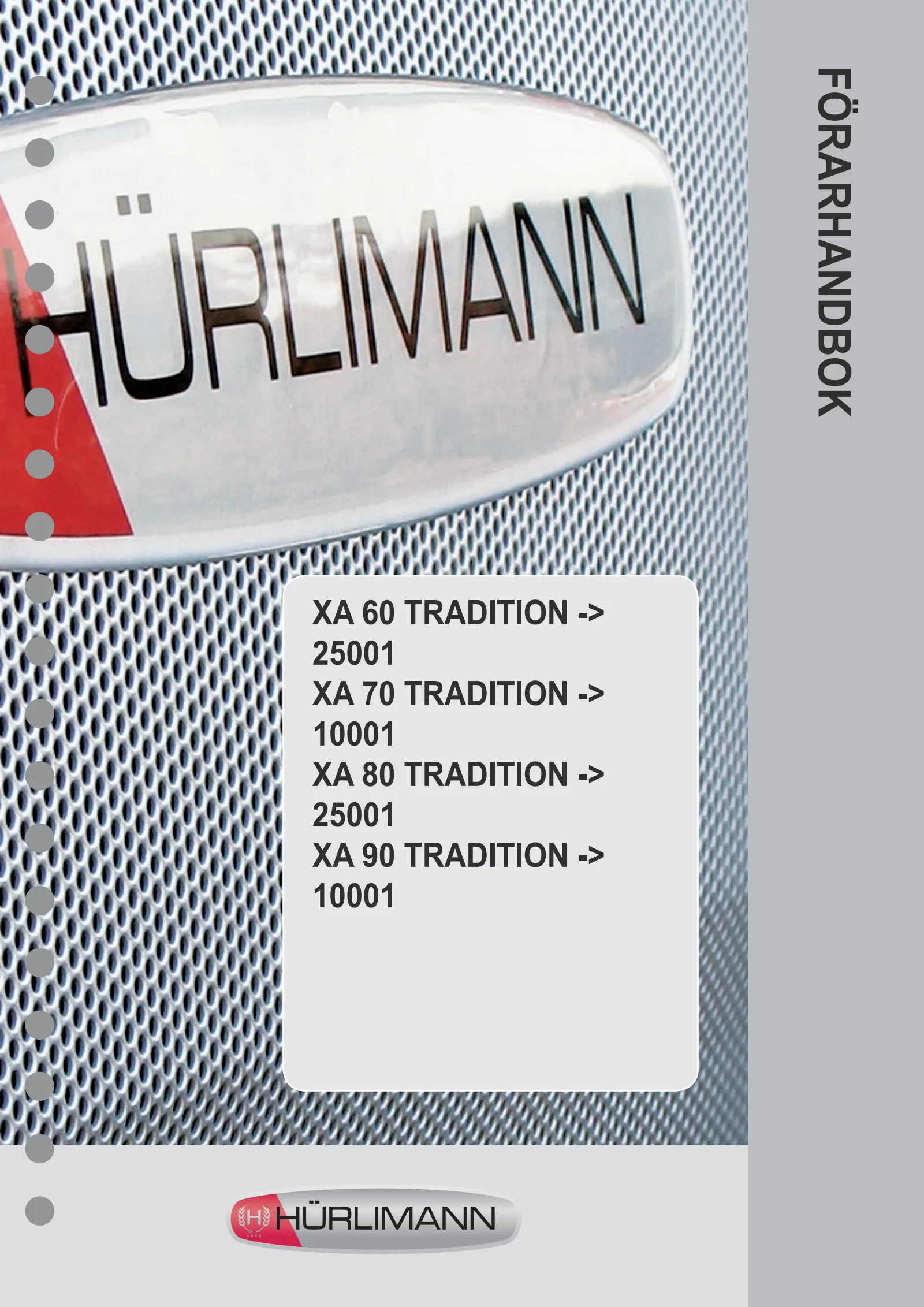 Förarhandbok: XA 60 TRADITION → 25001