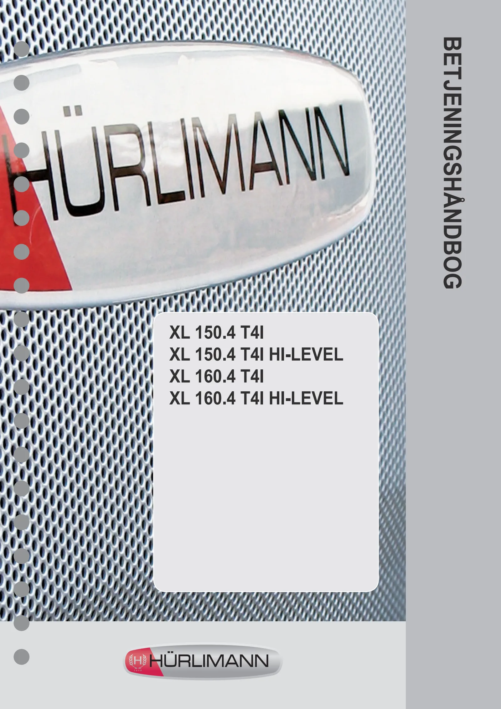 Betjeningshåndbog: XL 150.4 T4I → WSXV380200LH50001