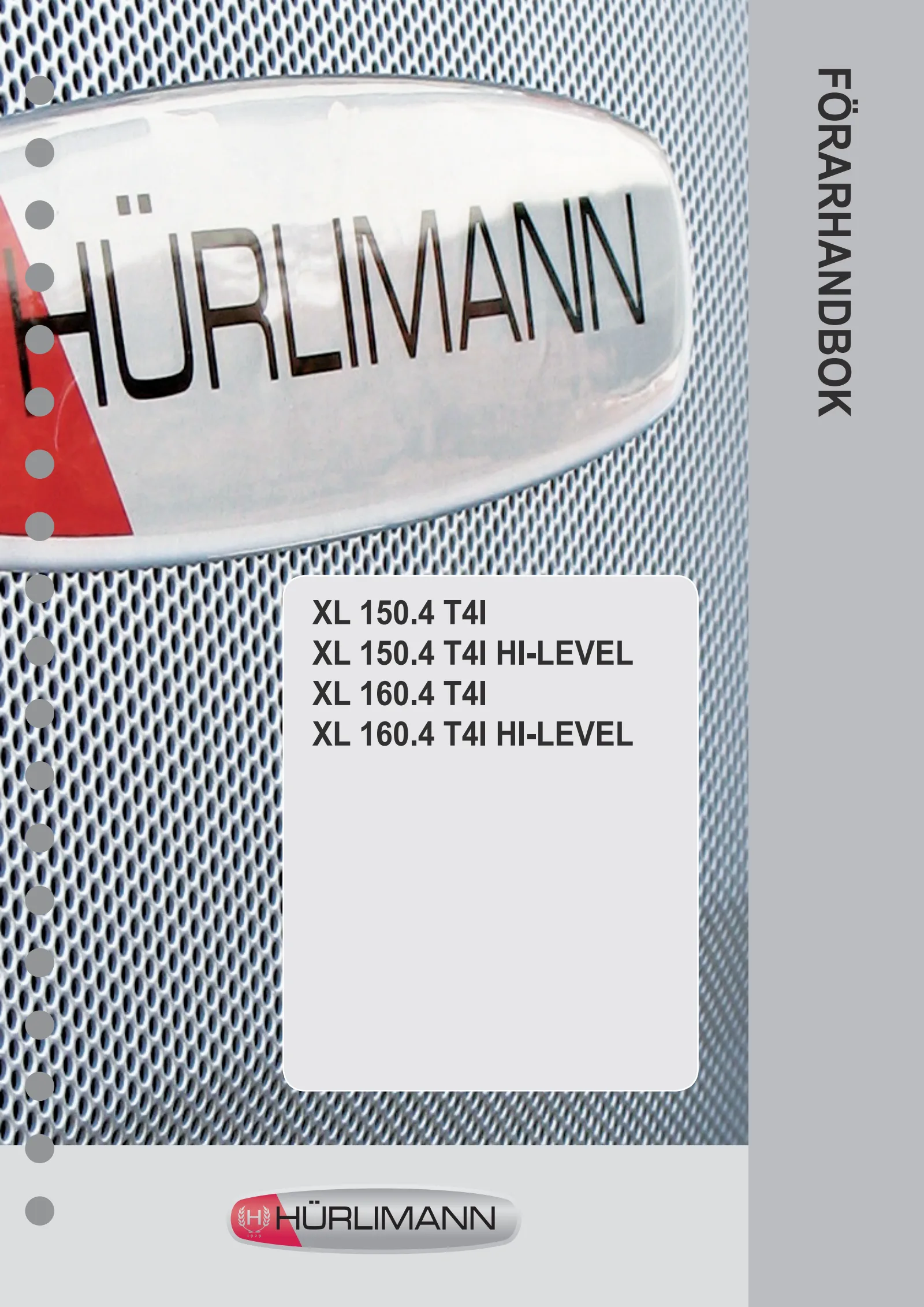 Förarhandbok: XL 150.4 T4I → WSXV380200LH50001