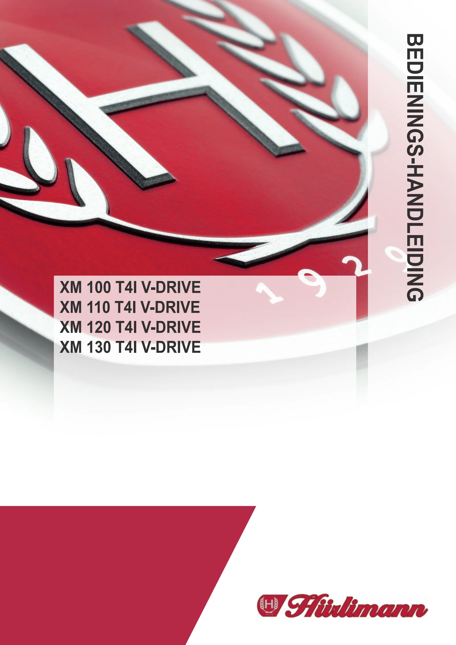 Bedieningshandleiding: XM 100 T4i V-DRIVE → ZKDW260200TH10001
