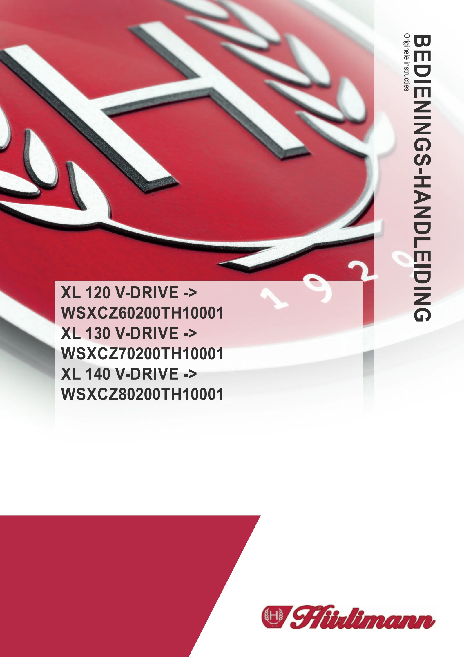 Bedieningshandleiding: XL 120 V-Drive → WSXCZ60200TH50001