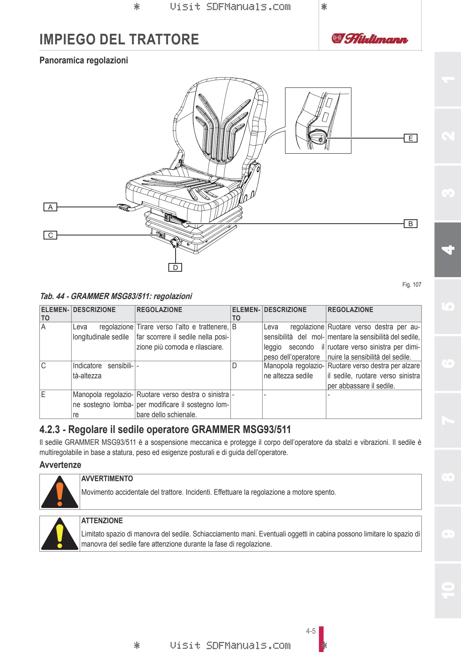 Manuale operatore: XF 90 V-DRIVE → ZKDER10200TH50001 – sample manual page 1