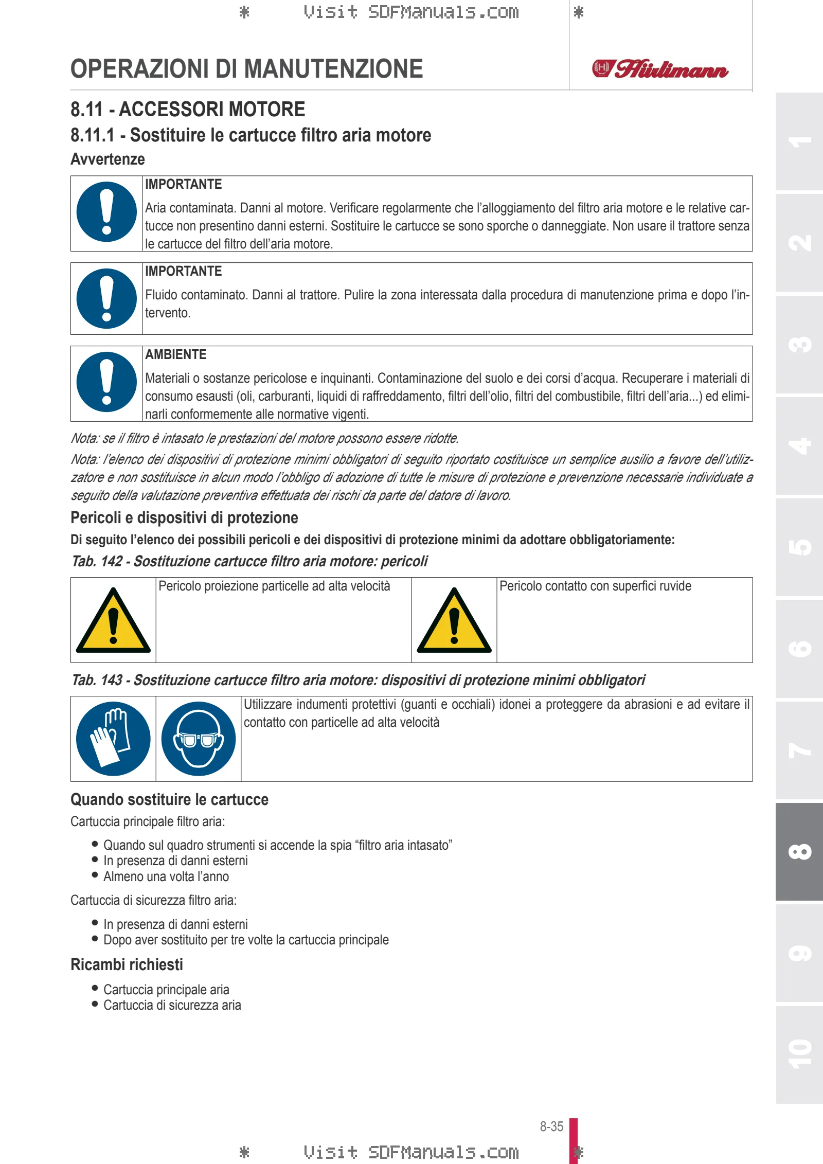 Manuale operatore: XA 70 TRADITION → ZKDFX30200TH50001 – sample manual page 4