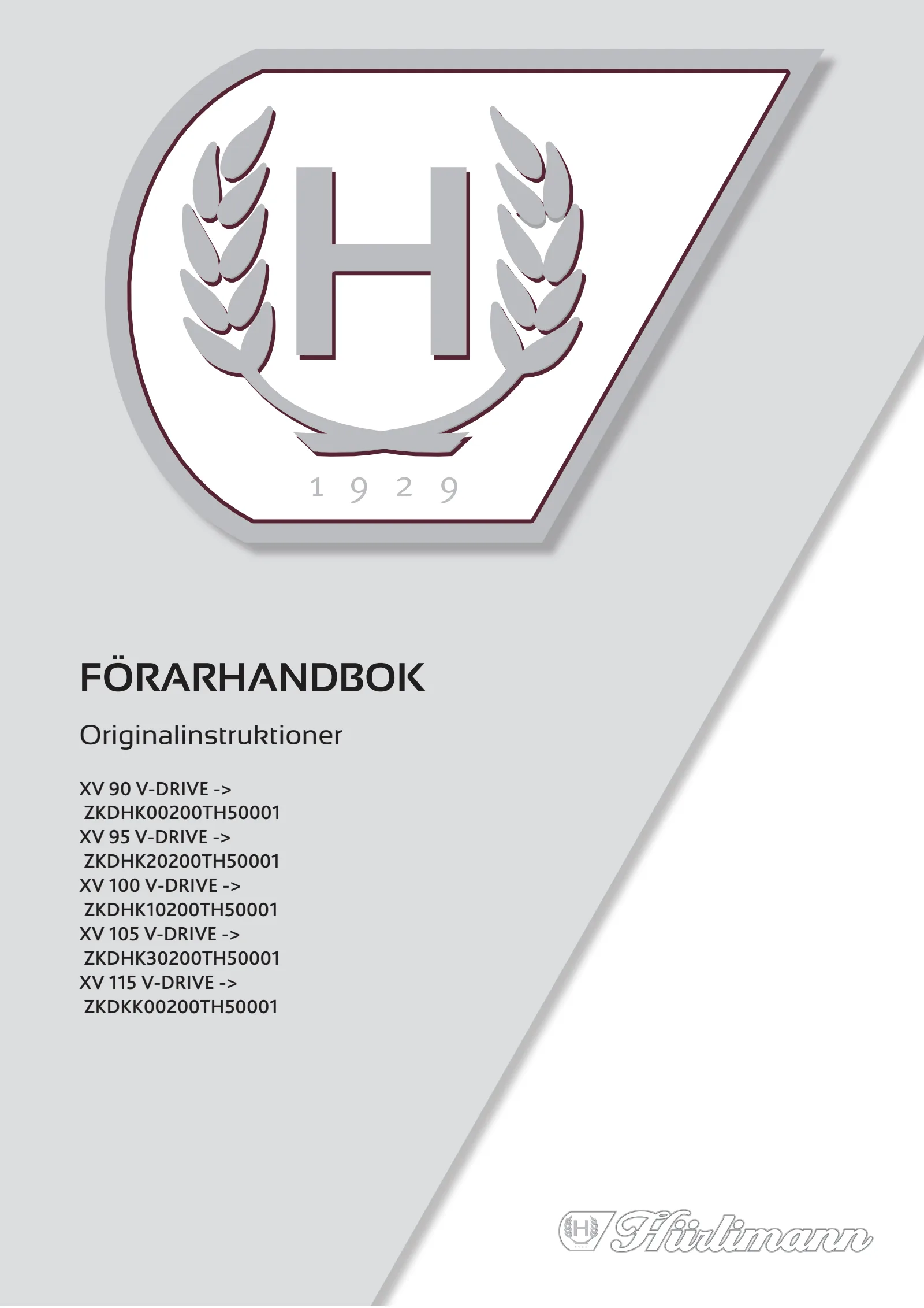 Förarhandbok: XV 90 V-DRIVE → ZKDHK00200TH50001