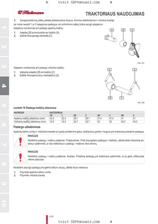 Operatoriaus vadovas: XF 90 → ZKDLC00200TH50001 – sample manual page 2